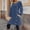 Blue, variant on pstuiky Athletic Dress for Women, Women's Loose Long Sleeve Casual Dress with Pockets Button Down Midi Dress for Women Round Neck Tunic Dress for Everyday Wear