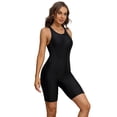 thumbnail image 1 of Charmo Womens Boyleg Unitard Swimsuits Racerback Athletic One Piece Bathing Suits, 1 of 7