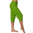 thumbnail image 2 of Timegard Womens Sweatpants Capri Pants Cinch Bottom Solid Color Cropped Joggers Workout Pants with Pockets, 2 of 6
