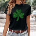 thumbnail image 2 of LUOGENLI T-shirts pour Femme pour Femmes T-Shirt de la Saint-Patrick à Col Rond à Manches Courtes T-Shirt pour Femmes T-shirts Amusants T-shirts Graphiques T-shirts de la Saint-Valentin pour Femmes T-Shirt Graphique Vêtements d'Été Noir G, 2 of 4