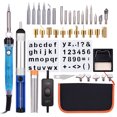 thumbnail image 1 of Wood Burning Tool Kit 38PCS Professional Pyrography Pen with ON/OFF Button Soldering Iron Set Adjustable, 1 of 8