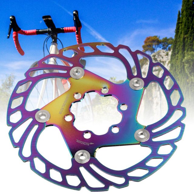 Herwey Bike Disc Brake Rotors 6 Nails Cycling Accessory for Mountain Bicycle Plating Color
