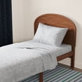 thumbnail image 3 of Mainstays Kids 220TC Cotton Chambray Gray Twin, 3 Piece Sheet Set, 3 of 8