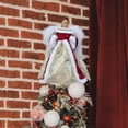 thumbnail image 3 of Angel Tree Top Christmas Ornament Decoration 12 Inch Angel Tree Topper for Home, Red, 3 of 8