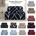 thumbnail image 1 of CHOK Housse de Sofa Extensible en Spandex pour Causeuse Fleur Rouge Moyen, 1 of 6