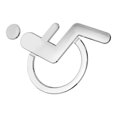 thumbnail image 3 of MasteelfCA Wheelchair Disabled Toilet Sign ABS Restroom Sign for Disabled People, 3 of 8
