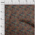 thumbnail image 1 of oneOone Cotton Cambric Fabric Leaves & Floral Block Printed Craft Fabric BTY 56 Inch Wide, 1 of 4