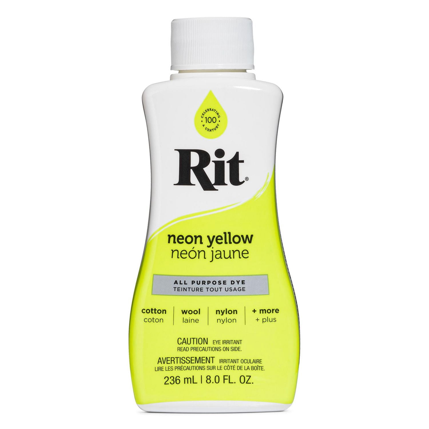 RIT All Purpose Liquid Dye, Yellow, 236 mL (8 oz)
