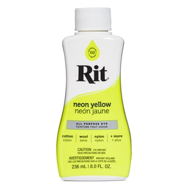 RIT All Purpose Liquid Dye, jaune, 236 mL (8 oz)