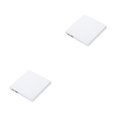 thumbnail image 4 of crativent Plastic PC CD Writer USB Power Shockproof Indoor Outdoor Dining Room DVD Driver Noise Cancelling Laptop Reader White 2Set, 4 of 6