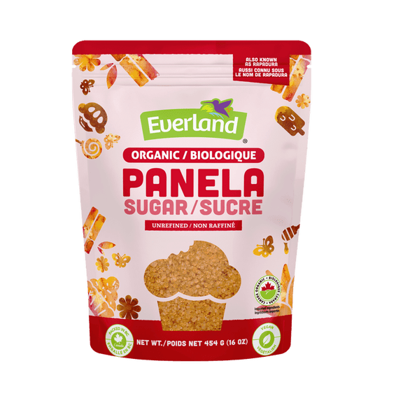 Everland Organic Rapadura Cane Sugar, 454 g (Unrefined Whole Cane Sugar)