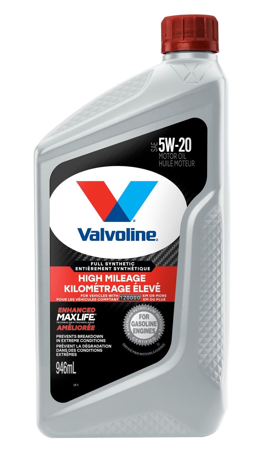 Valvoline Full Synthetic High Mileage 5W20 Motor Oil - Walmart.ca
