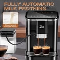 thumbnail image 4 of Ourlova Fully automatic espresso machine with grinder milk frother and automatic cleaning function with hot water function, 4 of 7