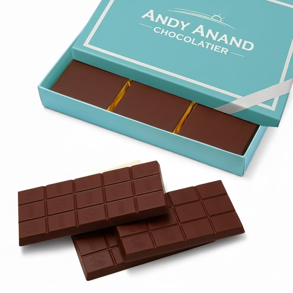 Andy Anand Belgian Chocolate Truffles Gift Box – 25 Parisian Truffles with Mango, Pistachio, Pineapple, Raspberry & Strawberry, Decadent Belgian Chocolates (25 Pcs, 8 oz)