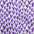 thumbnail image 1 of oneOone Polyester Spandex Purple Fabric Valentine Heart Sewing Craft Projects Fabric Prints By Yard 56 Inch Wide, 1 of 5
