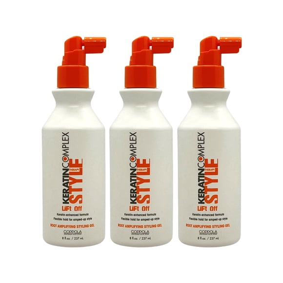 Keratin Complex Style Lift Off Root Amplifying Styling Gel 8 Oz (Pack of 3)