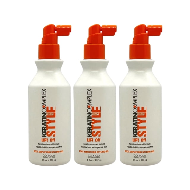 Keratin Complex Style Lift Off Root Amplifying Styling Gel 8 Oz (Pack of 3)