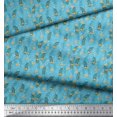 thumbnail image 2 of Soimoi Polyester Crepe Fabric Moroccan,Stripe & Beetle Insects Printed Craft Fabric by The Yard 42 Inch Wide, 2 of 3