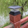thumbnail image 3 of Solar Post Lights Outdoor Fence Cap Light for Posts Patio Garden Decoration White Lighting Black，Lighting Solar Outdoor Post Cap Lights Light for Fence, 3 of 8