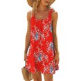 thumbnail image 2 of Pompotops Robe de Plage pour Femme, Paréo de Bikini, Tenue de Plage, Décontractée, Vacances, Courte, d'Été, Dos Nu, 2 of 5