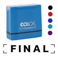 thumbnail image 2 of Printtoo Final Self Inking Rubber Stamp Pre-Inked Office Stamp- Home Office Business Stationery, Blue- 42 x 9 mm, 2 of 7