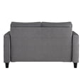 thumbnail image 2 of Georgia Linen-Like Upholstered 2 Seater Loveseat Sofa, 2 of 8