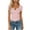 Pink, variant on Ziynglg Boho Tops for Women Stretch Slim High Low V Neck Shirts Summer Solid Color Work Office Blouses Lace Trim Tops