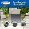 thumbnail image 2 of Suncast Coffre de Terrasse Extérieur de 22 Gal pour Petit Patio avec Siège de Rangement (Lot de 3), 2 of 11