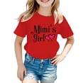 thumbnail image 1 of PMVFHDE Hauts Décontractés pour Fille Robe T-Shirt pour Filles T-Shirts Chemises pour Fille Grande Taille T-Shirts Mignons pour Fille T-Shirt Graphique Mignon pour Fille Col Rond Manches Courtes T-Shirt d'Été Décontracté Rouge, 5-6 Ans, 1 of 5
