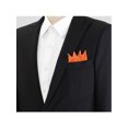 thumbnail image 4 of INSPIRE CHIC Men's Pocket Squares Pre Folded Triangles On Card Suit Handkerchief Orange One Size, 4 of 4