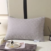 Uscallm Hotel Grade Pillow Core, Soft and Supportive Bed Pillow for Back Side Stomach Sleepers, Medium Firm Pillow with Breathable Fabric, Standard Size Pillow for Adults, Hotel Collection Bedding