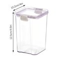 thumbnail image 3 of ZZkhGO Airtight Food Storage Containers, Transparent Plastic Dry Food Storage Jars, Stackable Kitchen Storage Containers for Flour Grains Snacks Candy, 3 of 4