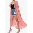 thumbnail image 3 of TheMogan Cardigan Long à Manches Longues en Maille pour Femmes Mi-Mollet Caftan Transparent, 3 of 6
