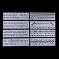 thumbnail image 2 of Rongfmy 8 Journal Drawing Template Stencils Set Scrapbooking DIY Card Wave, 2 of 9