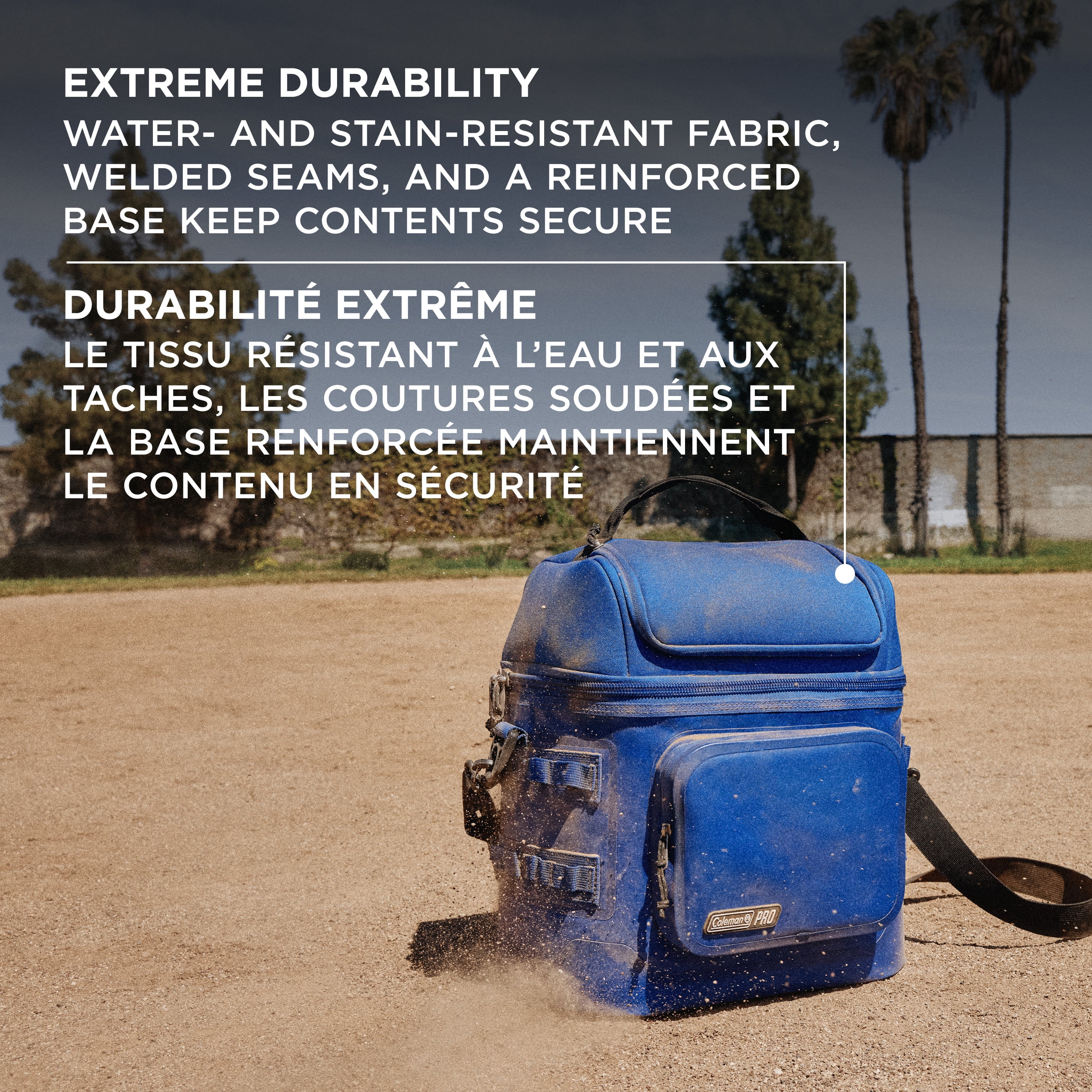 Coleman Pro 24 Can Premium Soft Cooler Lunchbox, 8.5 L (9 qt) Fully Insulated Lid & Body Stays Cold up to 35 Hours, Great for Camping, Parties, Sports, Concerts, Lunches & More