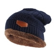 thumbnail image 1 of Foreign Trade Labeling Knitted Cap Velvet Wool Cap Winter Anies Beanie Outdoor Ski Cap, 1 of 9