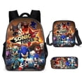thumbnail image 3 of Sonic Primary School School Bag Three-piece Set Anime Cartoon Backpack Shoulder Bag Pencil Case high quality, 3 of 5