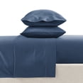 thumbnail image 2 of Hotel Style 4-Piece 600 Thread Count Navy Egyptian Cotton Adult Bed Sheet Set, Queen - Deep Pocket, 2 of 5