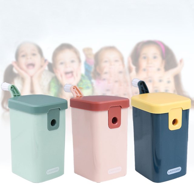 Tyidzon Taille-Crayon Bleu, Taille-Crayon Manuel avec Lame Hélicoïdale Plus Robuste pour un Affûtage Rapide pour la Salle de Classe, la Maison, le Bureau, les Artistes