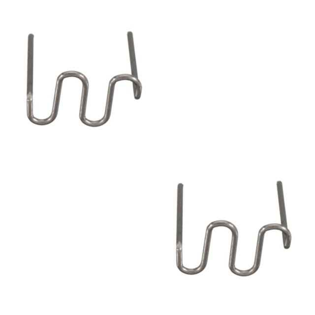 Decodeary 500 Pcs Fer à Souder de Qualité Professionnelle pour des Réparations Précises en Plastique Retard Machines de Soudage en Acier Inoxydable 0,8 en Forme de S *500 Pcs 2Ensemble