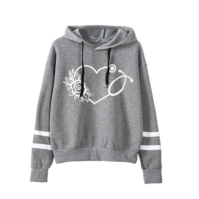 Meichang Chandail en Molleton pour Femmes Col Rond Manches Longues Chandail de Détente Mode Amour Graphique Chandails en Molleton Amples Épaules Tombantes