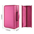 thumbnail image 2 of 160 Capacity DVD Wallet, Large Storage Holder Binder Nylon Red CD Carry Case Bag Protective Zipper, 2 of 6