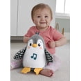 thumbnail image 2 of Fisher-Price Plush Tummy Time Toy, Flap & Wobble Penguin, Newborn Musical Toy, 2 of 6