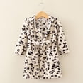 thumbnail image 1 of LSLJS Toddler Unisex Baby Robe Hooded Fleece Bathrobe and Towel for Kids Night-robe Pajamas, Kids Robe( 2-3 Years, Coffee ), 1 of 5
