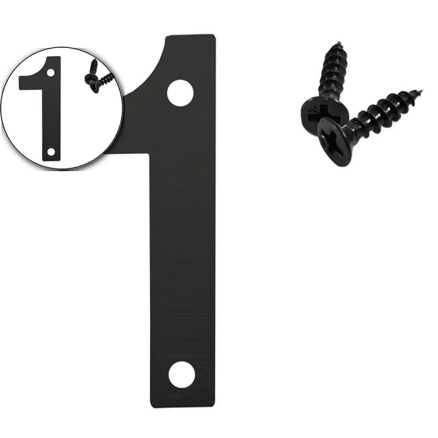 Dvruxg Metal Door Numbers, Home Address Numbers, Metal Outdoor Mailbox Number, Address Letters, Modern Metal Numbers Letters for Homes, Apartments, Hotels, Garages, Farms (3.5 Inches)