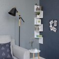thumbnail image 2 of Boutique Home 5-Tier Floating Wall Shelf With Zigzag Design, White, 2 of 6