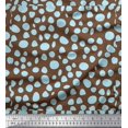 thumbnail image 1 of Soimoi Brown Cotton Poplin Fabric Tumble Stone Abstract Print Fabric by the Yard 42 Inch Wide, 1 of 5