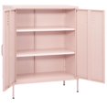 thumbnail image 2 of vidaXL Storage Cabinet Pink 80x35x101.5 cm Steel, 2 of 5