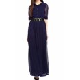 thumbnail image 2 of Robe Redingote Élégante pour Femmes Western Longue Maxi une Pièce Urbaine d'Été Maxi George, 2 of 7