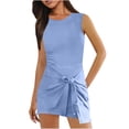 thumbnail image 2 of Timegard Womens Rompers Sleeveless Workout Athletic Zipper Back Pocket Short Jumpsuits Summer Fashion, 2 of 7